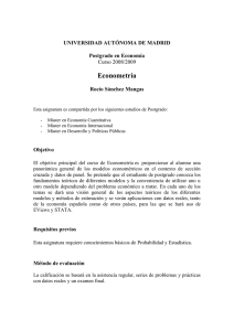 Programa de la asignatura - Universidad Autónoma de Madrid