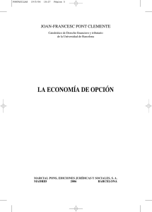 la economía de opción - Librerías Marcial Pons