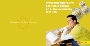 Programa Operativo Economía basada en el Conocimiento 2007