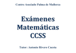 Exámenes Matemáticas CCSS 2016-17