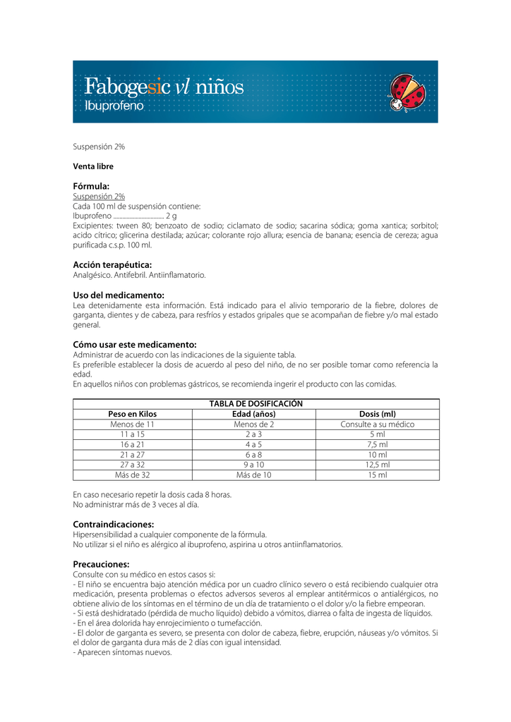 Formula Accion Terapeutica Uso Del Medicamento Como Usar Este