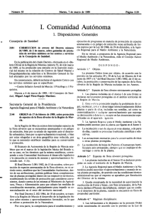 Orden de 17 de febrero de 1989, sobre protección de especies de la