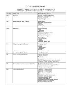 clasificación temática agencia nacional de evaluación y - CTT-UPC