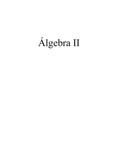 Algebra II - Centro de Matematica