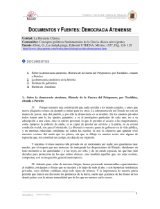 Documentos y fuentes: Democracia ateniense (Educarchile)