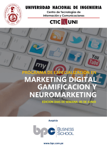 gamificacion y marketing digital neuromarketing - CTIC-UNI