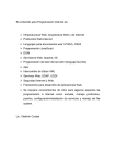 El contenido para Programación Internet es: Infraestructura Web