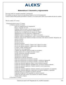 Derechos de autor © 2017 Regentes de UC y ALEKS Corporation