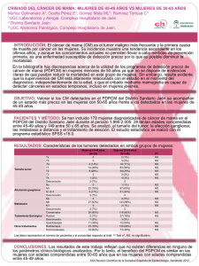 mujeres de 45-49 años vs mujeres de 50-65 años