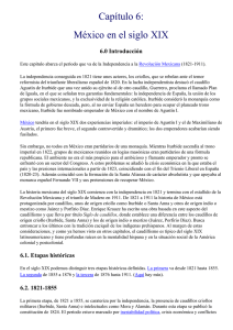 Cap&iacute;tulo 6: M&eacute;xico en el siglo XIX