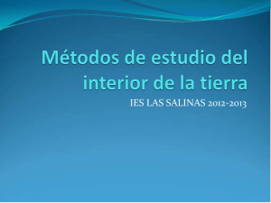 Métodos de estudio del interior de la tierra