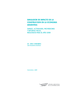Simulador de impacto de la Construcción en la Economía Argentina