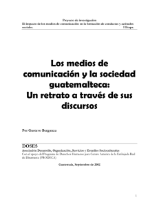 Los medios de comunicación y la sociedad guatemalteca