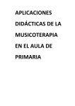 aplicaciones didácticas de la musicoterapia en el