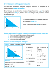 Resolución de triángulos rectángulos.