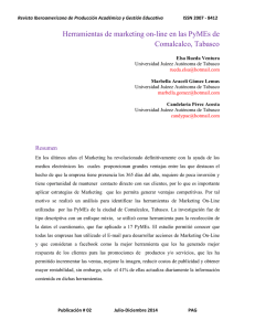 Herramientas de marketing on-line en las PyMEs de Comalcalco