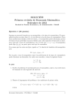 SOLUCI´ON Primera revisión de Econom´ıa Matemática Setiembre