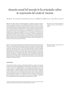 Situaci&oacute;n actual del mercado de los principales rubros de
