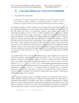 II. Conceptos Básicos de Teoría de Probabilidad