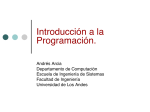 Introduccion a la Programacion