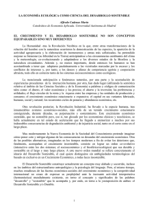 LA ECONOMÍA ECOLÓGICA COMO CIENCIA DEL DESARROLLO