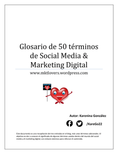Glosario de 50 términos de Social Media