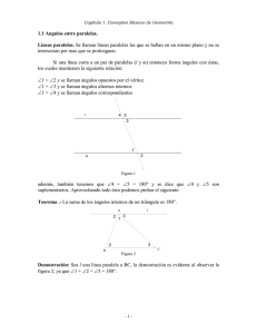 Angulos entre paralelas