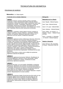 Descargar Programa de las Materias del Examen diagnóstico