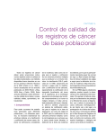Control de calidad de los registros de cáncer de base