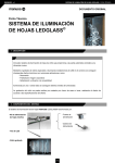 sistema de iluminación de hojas ledglass