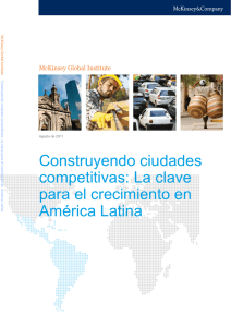 Construyendo ciudades competitivas: La clave para el