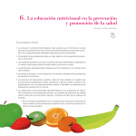 Capitulo 6. La educación nutricional en la prevención y promoción