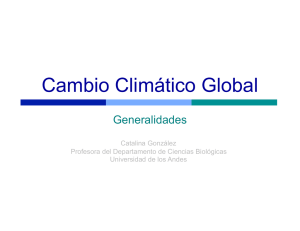 Cambio Climático - Universidad de los Andes