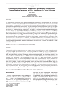 Estudio prospectivo sobre los patrones genéticos y correlaciones