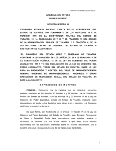ley para la prevenci&oacute;n y control del virus de inmunodeficiencia