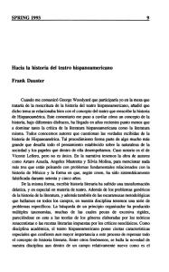 Hacia la historia del teatro hispanoamericano Frank