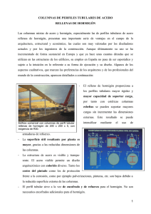 columnas de perfiles tubulares de acero rellenas de