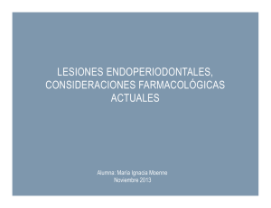 Lesiones Endodonticas y Periodontales Farmacologia actual