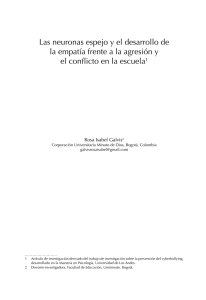 Las neuronas espejo y el desarrollo de la empatía frente a la