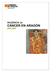 Último Informe realizado. Incidencia Cáncer Aragón 2003-2007