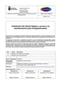 Instalación del cliente Nagios y acceso a la monitorización para