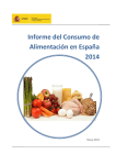 Informe del Consumo de Alimentación en España 2014