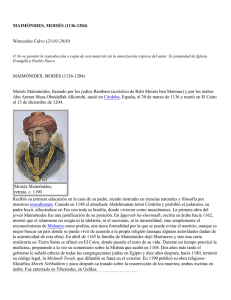 MAIMÓNIDES, MOISÉS (1136-1204) Wenceslao Calvo (23-03