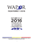 Program of the Conference - VII Congreso Latinoamericano WAPOR