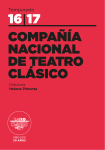 16|17 COMPAÑÍA NACIONAL DE TEATRO CLÁSICO