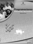 Programaciones Educativas Nacionales: Matemáticas de séptimo a