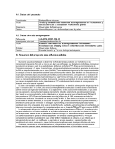 Resumen proyecto Trichoderma Judia (AGL2012-40041-CO2-02)