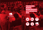 Programa Marco Municipales y Autonómicas 2015
