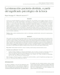 La interacción paciente-dentista, a partir del