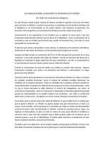 LAS TASAS DE INTERÉS, LA INFLACIÓN Y EL DETERIORO DE LA